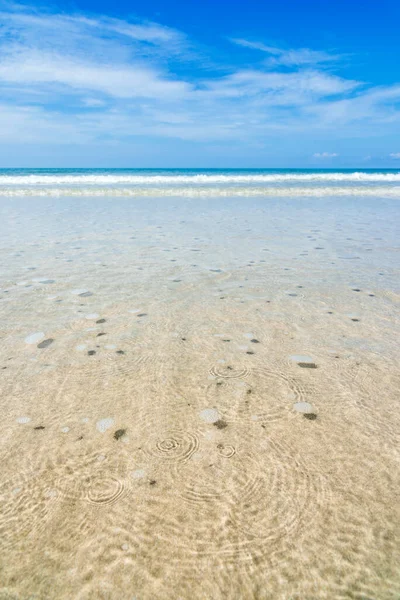 Wave Piaszczysta Plaża Tło Tajlandia — Zdjęcie stockowe