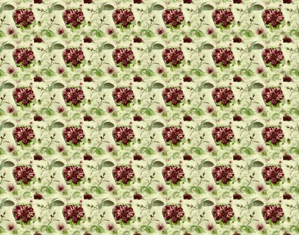 red rose bud flower pattern and texture pattern background