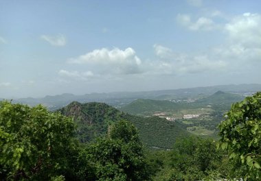 Aravali mountain and sky in UDAIPUR CITY RAJASTHAN IN INDIA must to visit 
