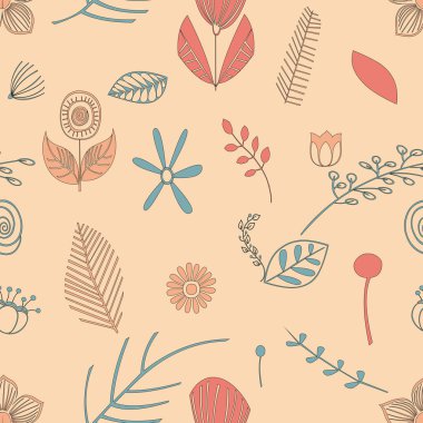 floral shape  seamless pattern background 