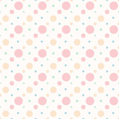 Renkli noktasız desen tasarımı