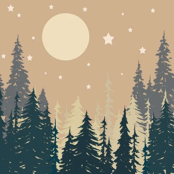 Les Strom Půlnoční Měsíc Hvězda — Stock fotografie