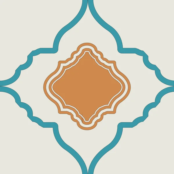 Simple Geometrical Repeat Indian Mughal Pattern — Stock Photo, Image