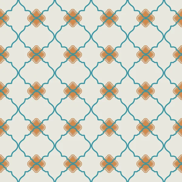 Hemelsblauwe Kleur Geometrisch Herhaling Indisch Mughal Patroon — Stockfoto