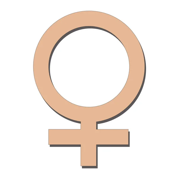Ženský Zdravotnický Symbol Růžová Barva Shap — Stock fotografie