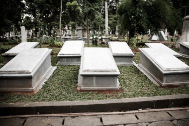 mezar taşları içinde çok eski mezarlık Müzesi prasasti