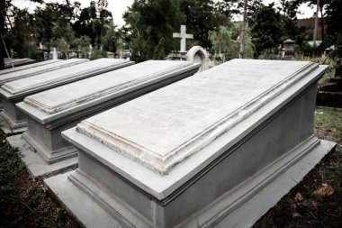 mezar taşları içinde çok eski mezarlık Müzesi prasasti