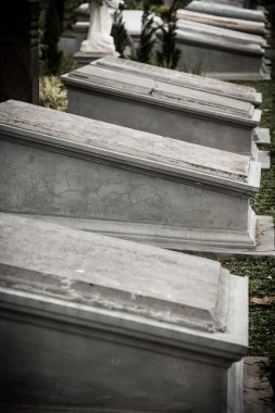 mezar taşları içinde çok eski mezarlık Müzesi prasasti