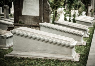mezar taşları içinde çok eski mezarlık Müzesi prasasti