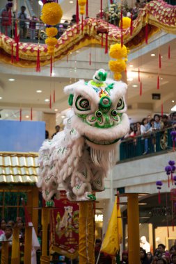Aslan ve dragon dance barongsai mall jakarta, Endonezya