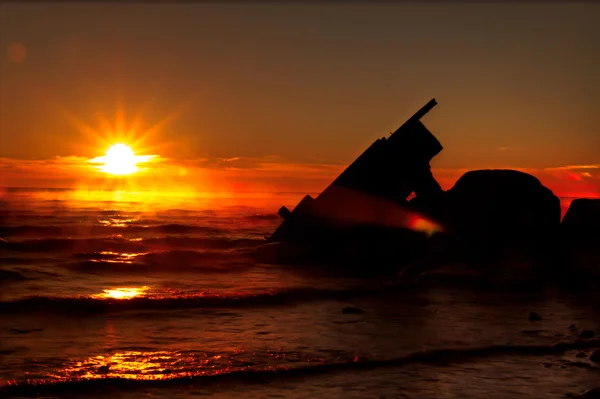 Shipwreck Dawn — Stock Photo, Image