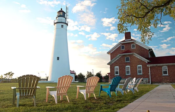 Fort gratiot vuurtoren — Stockfoto