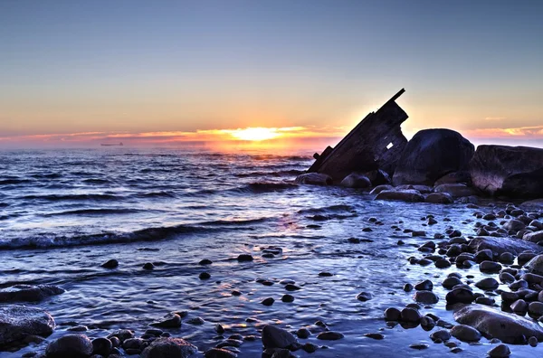 Shipwreck Sunrise — Stock Photo, Image