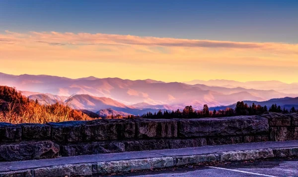 그레이트 안개 자욱한 산맥 — 스톡 사진
