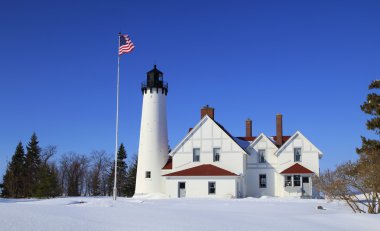 Historic Point Iroquois Lighthouse clipart