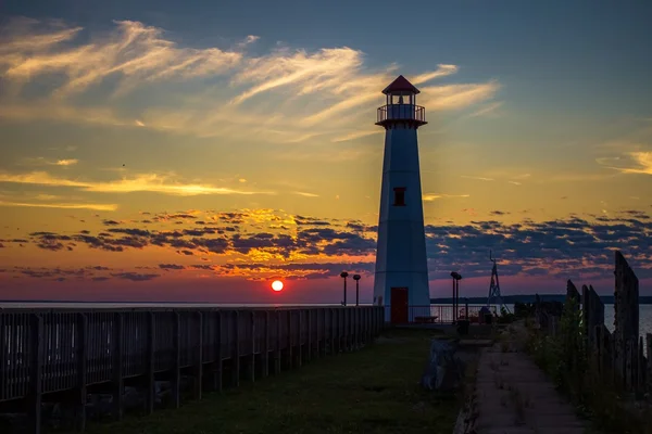 Alba del faro — Foto Stock