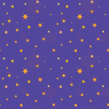 vektör yıldız ile gece gökyüzünün kesintisiz resim