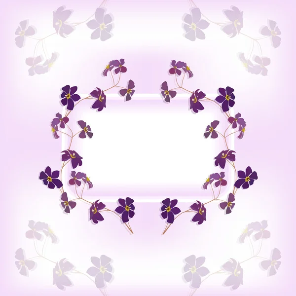 Decoración vectorial de ramas con flores — Vector de stock