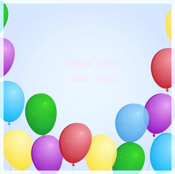 Festive background with balloons. Vector eps10. — Stock Vector