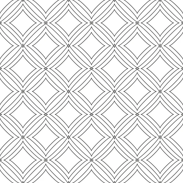 Vector abstract seamless black and white pattern — Stock Vector