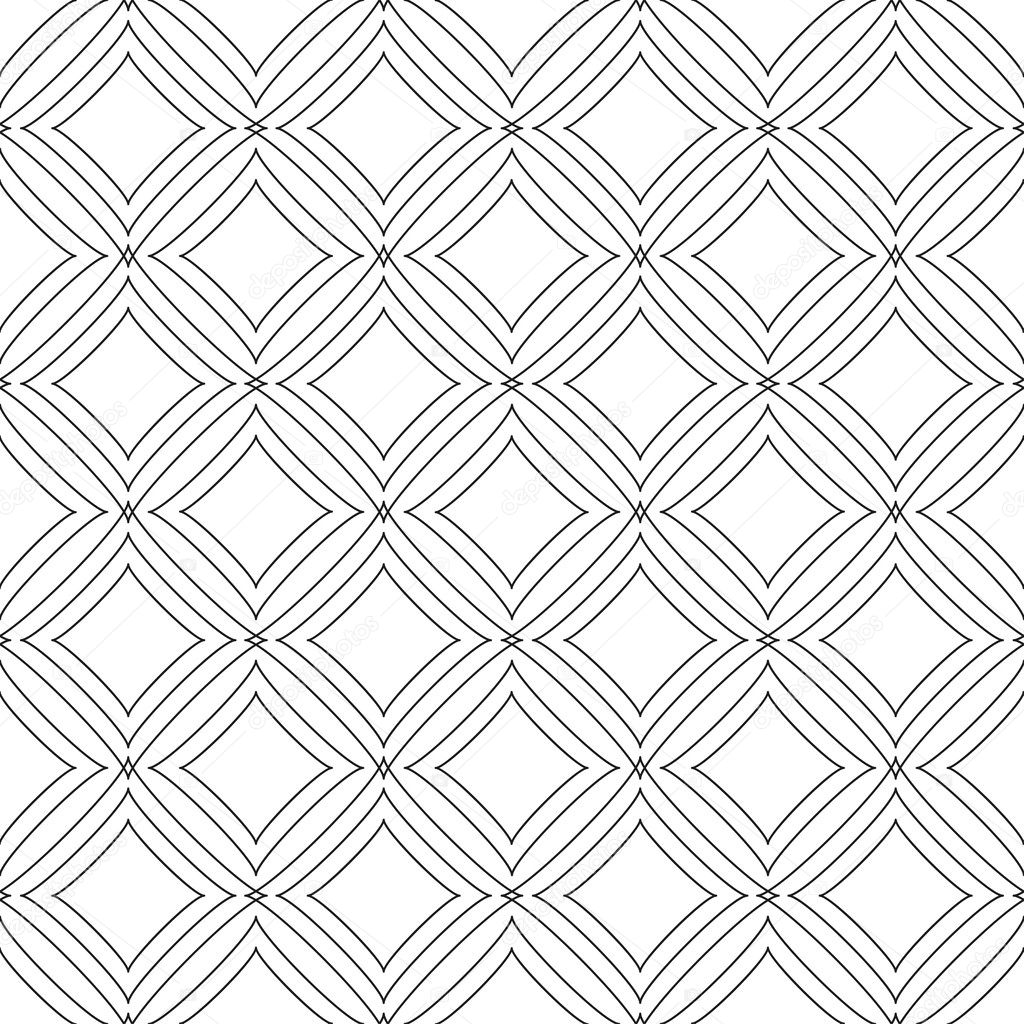 Vector abstract seamless black and white pattern