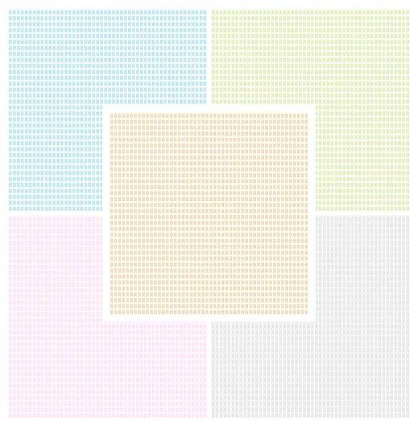 Vector set of checkered seamless textures — Stock Vector