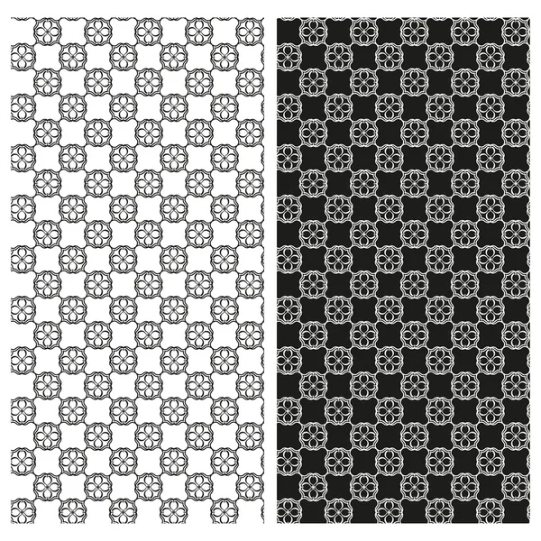 Conjunto de patrones abstractos en blanco y negro sin costuras. Vector eps 10 . — Vector de stock
