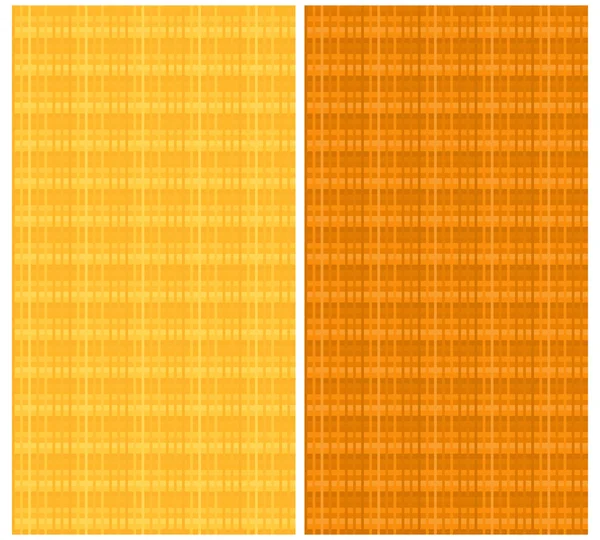 Set of seamless texture in orange tones. Vector eps 10. — Stock Vector