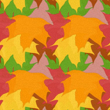 수조의 메이플의 밝은 원활한 패턴 단풍. 벡터 eps10.