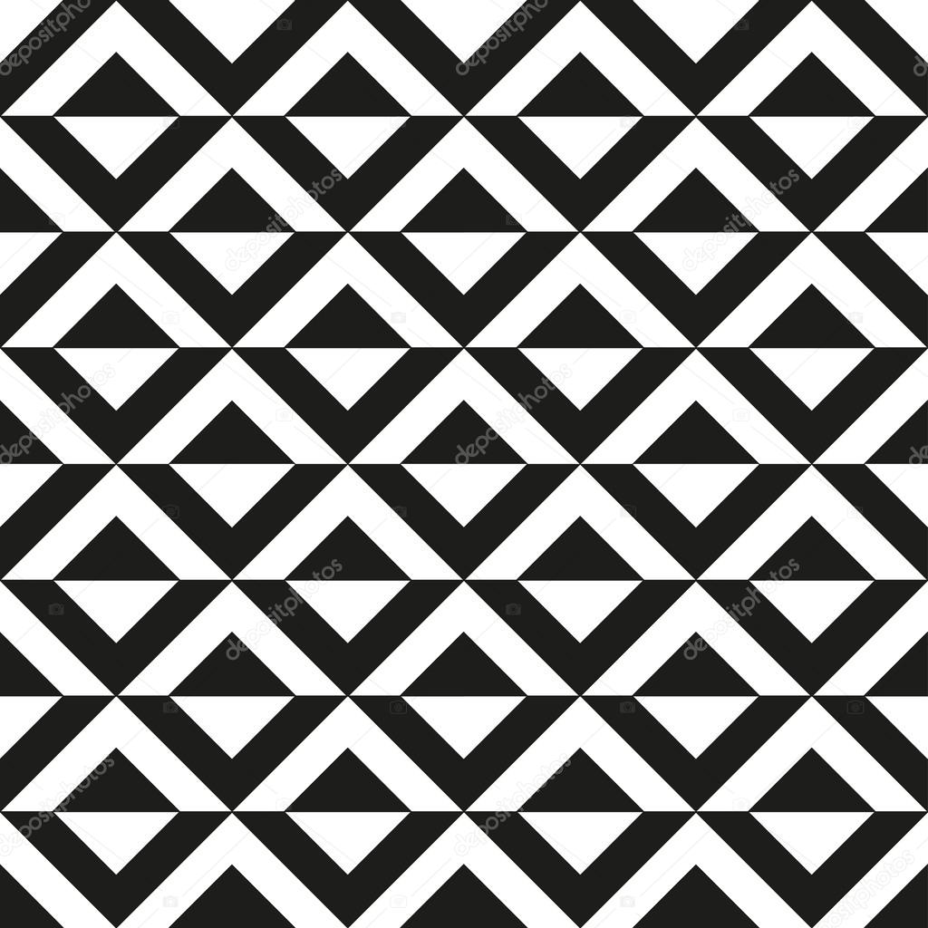 Abstract seamless black and white pattern. Vector eps 10.