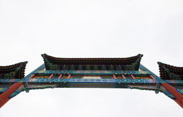 Bottom Beijing Zhengyangmen archway — Stock Photo, Image