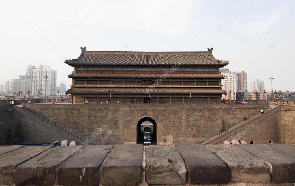 Xian ancient city wall arches