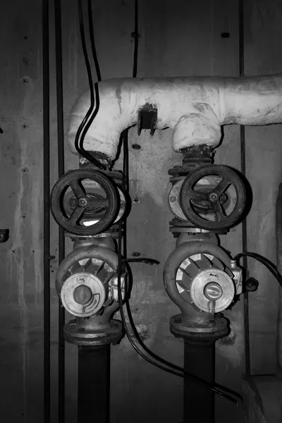 Tuberías de calefacción industrial — Foto de Stock