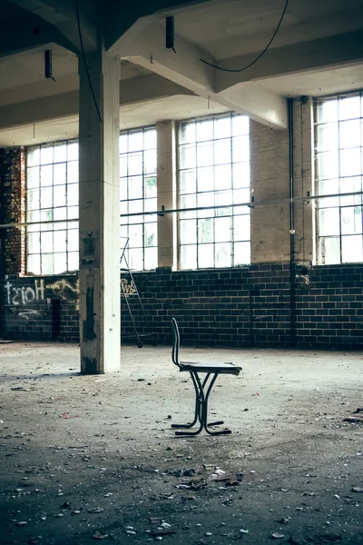 Stuhl in einer Fabrik — Stockfoto