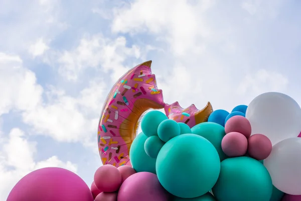 Wonderful Balloon Decoration Blue Sky — Stock Photo, Image