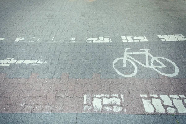 Велосипедная Дорожка Улице Городе — стоковое фото