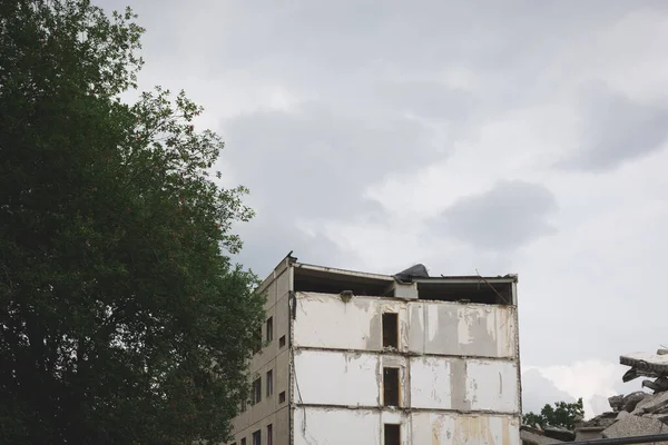 Destroyed Demolished House East Germany — Stockfoto