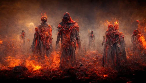 Illustration Guardians Hell — Fotografia de Stock