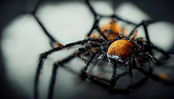 Illustration Disgusting Spider — Stock Photo, Image