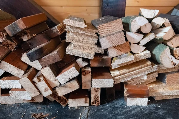Stack Firewood Front Wall — ストック写真