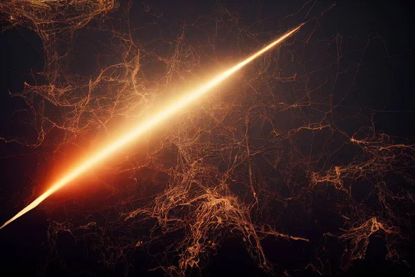 宇宙における光の閃光のイラストです — ストック写真