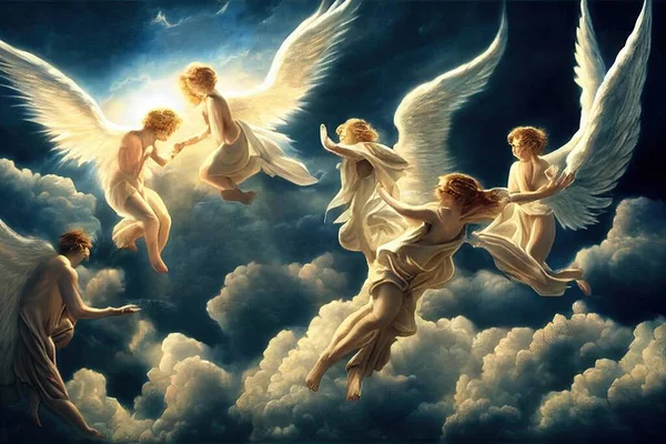 Illustration Angels Heaven — Stock Photo, Image