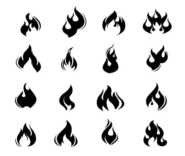 Flammes de feu — Image vectorielle