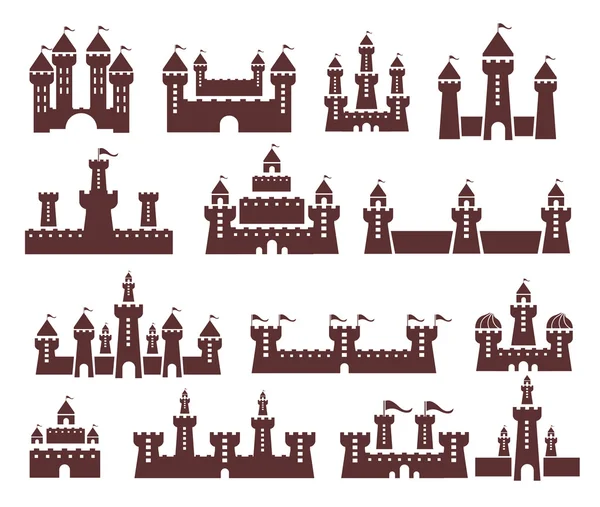 Kasteel vector set — Stockvector