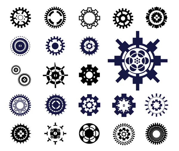 Gear wheels vector set 2. — Stock Vector