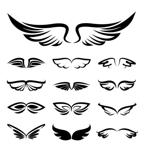 Wings vector set — Stock Vector