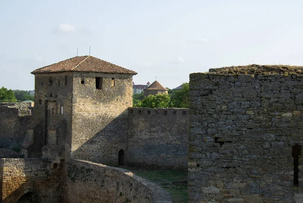 Ancienne Forteresse Citadelle Fortification Des Tours Militaires Mur Défensif Médiéval — Photo