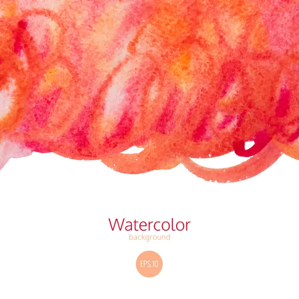 Abstract watercolor background  hand painted. Bright vector illu — Stock Vector