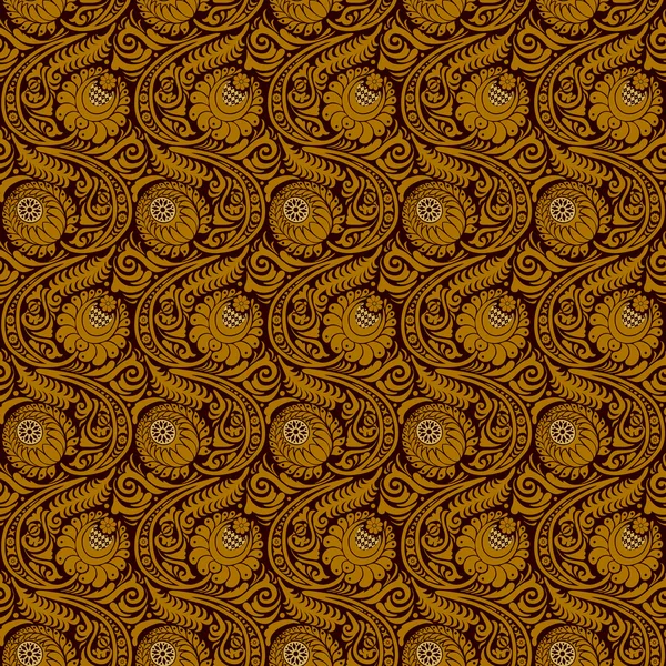 Bezešvé vzor s stylizované chryzantémy — Stockový vektor