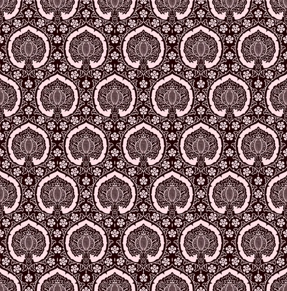 The vintage seamless pattern, the stylized pomegranate. — Stock Vector
